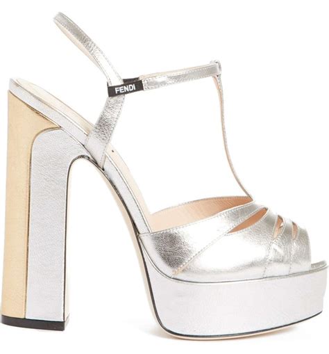 fendi duo platform sandal women|fendi high heels sandals.